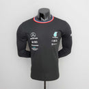 Camiseta Manga Longa Mercedes AMG Petronas Tommy Hilfiger (Preta)