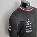 Camiseta Manga Longa Mercedes AMG Petronas Tommy Hilfiger (Preta)