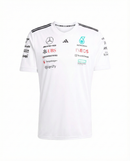 Camiseta Mercedes AMG PETRONAS Branca 2025 Season