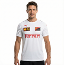 Camiseta Ferrari Branca Iconic Sponsorships Mashup