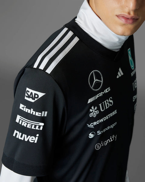 Camiseta Mercedes AMG PETRONAS Preta 2025 Season