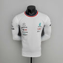 Camiseta Manga Longa Mercedes AMG PETRONAS Tommy Hilfiger (Branca)