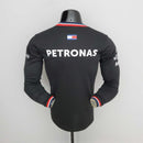 Camiseta Manga Longa Mercedes AMG Petronas Tommy Hilfiger (Preta)