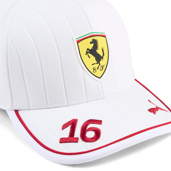 Boné Charles Leclerc Puma Ferrari (Branco) Special Edition